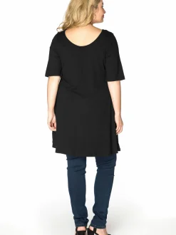 YOEK Damen T-Shirt in schwarz