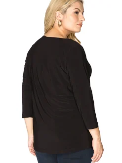 YOEK Damen T-Shirt in schwarz