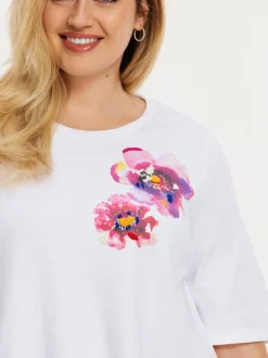 YOEK Damen T-shirt in weiß