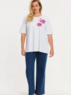 YOEK Damen T-shirt in weiß