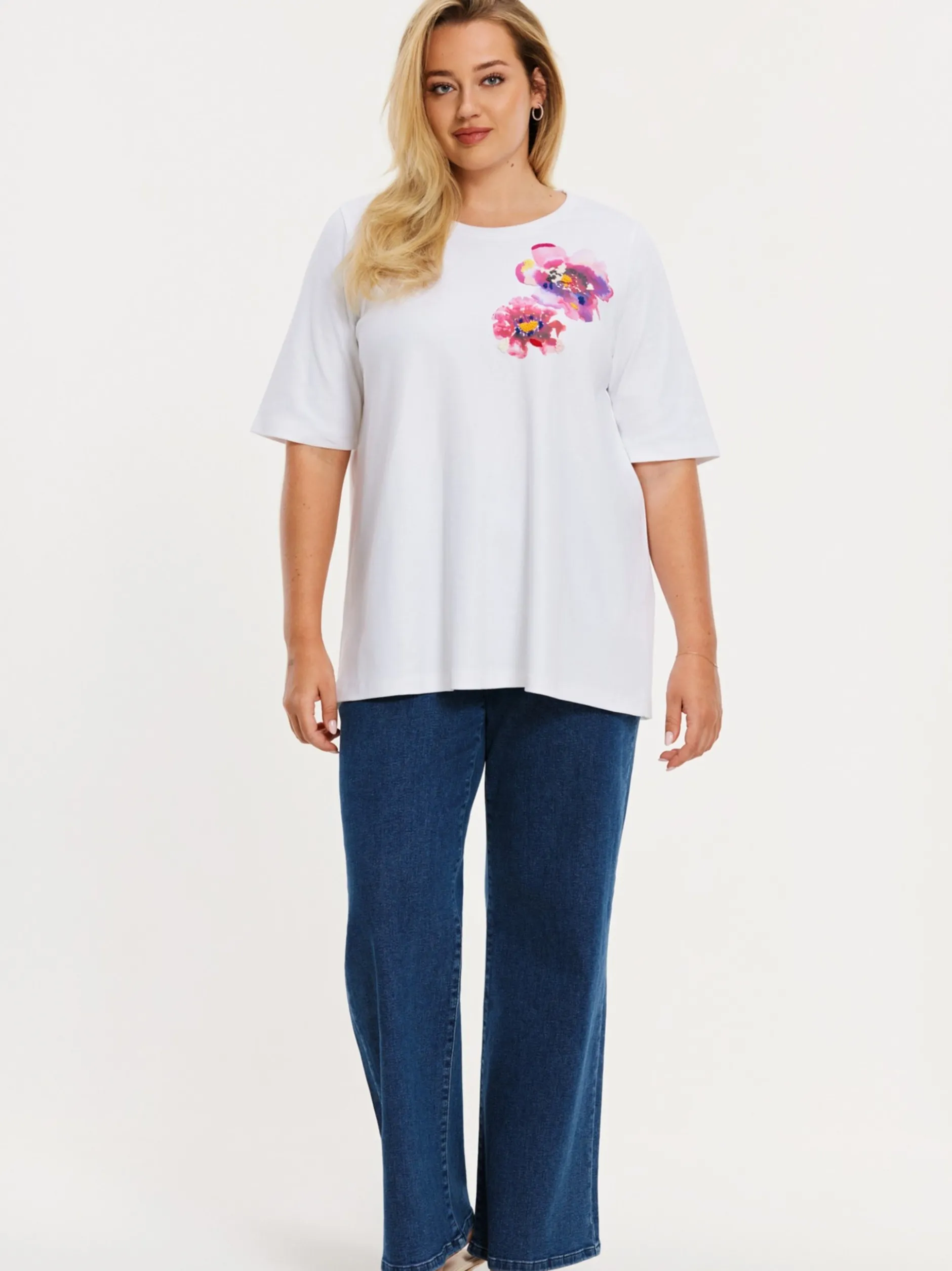 YOEK Damen T-shirt in weiß