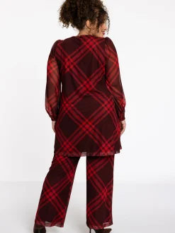 YOEK Damen Tunika in rot
