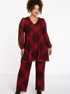 YOEK Damen Tunika in rot