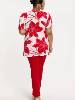 YOEK Damen Tunika in rot