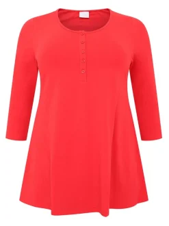 YOEK Damen Tunika in rot