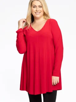 YOEK Damen Tunika in rot