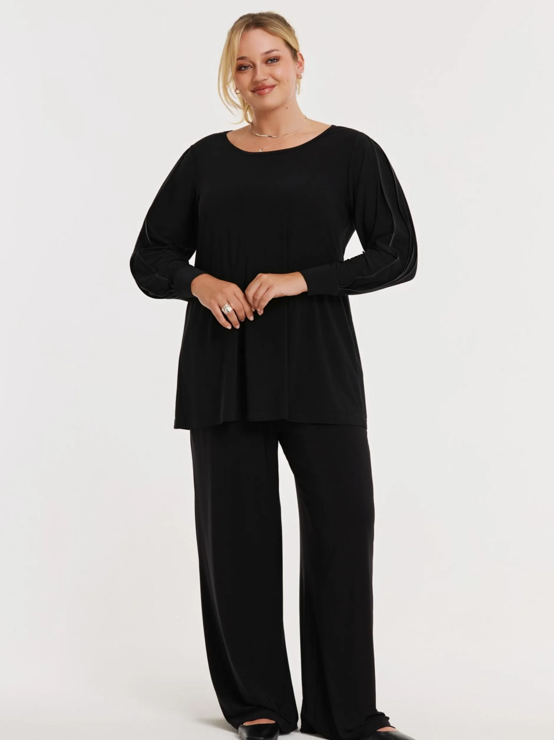 YOEK Damen Tunika in schwarz