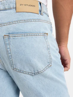 2Y Studios Herren Jeans - Gabrie Basic Straight in bleached