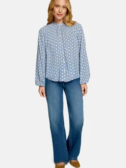 zero Damen Bluse in mehrfarbig