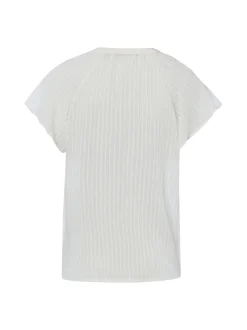 zero Damen Blusenshirt in ecru - Ärmel: kurzarm