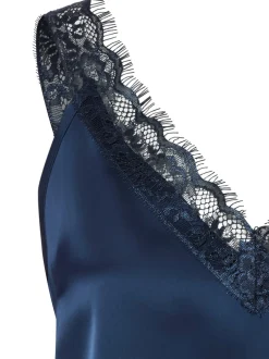 zero Damen Blusentop in marine - Ärmel: ohne Arm
