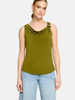 zero Damen Blusentop in tanne