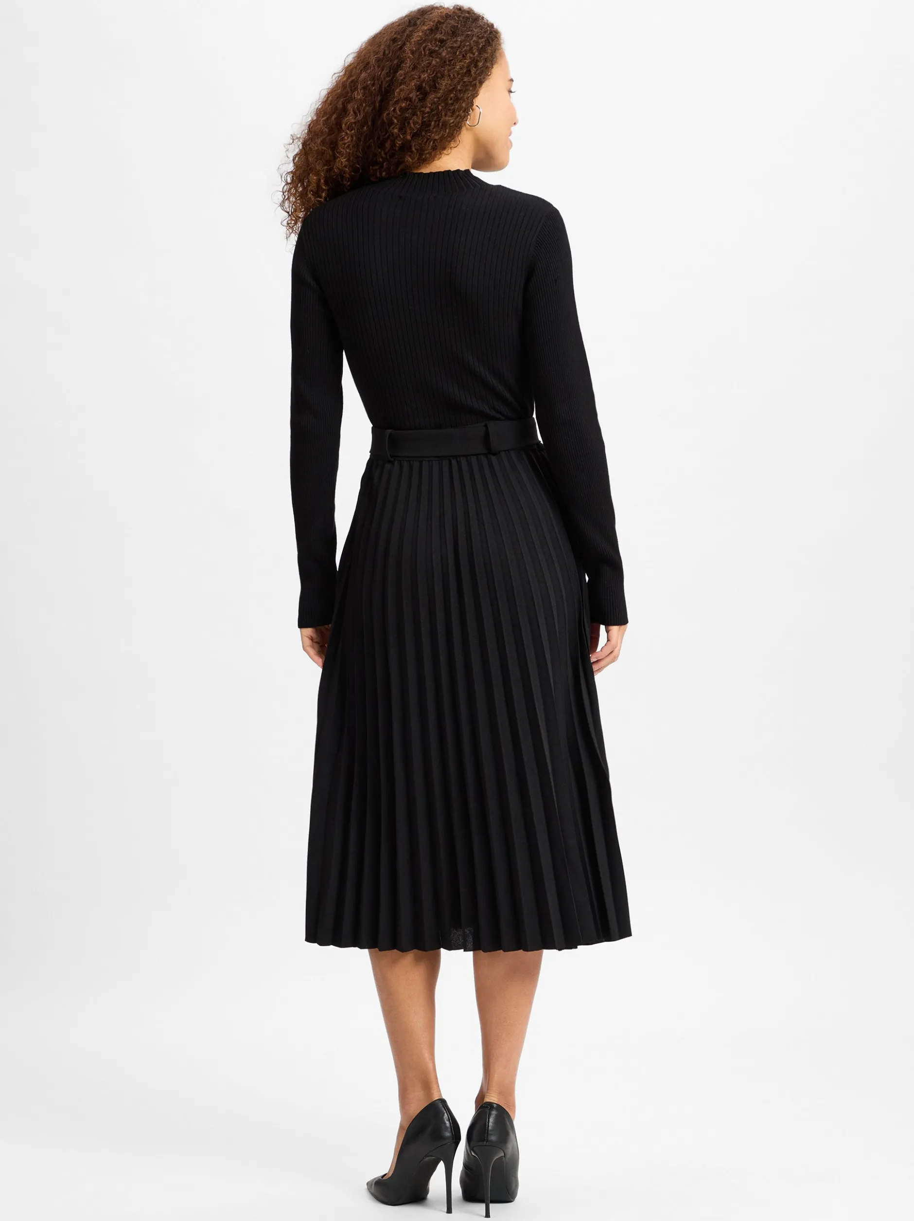 zero Damen Freizeitkleid in schwarz - Ärmel: langarm