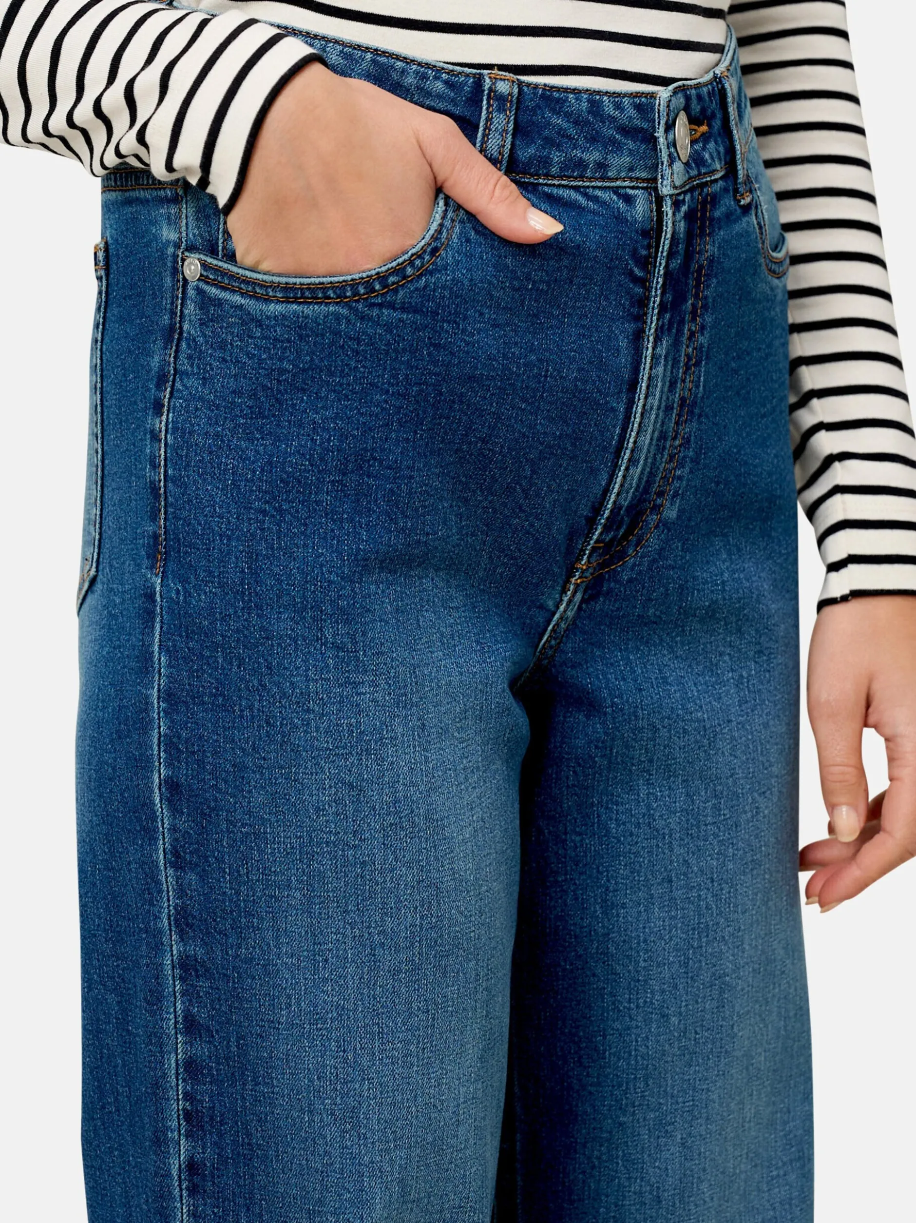 zero Damen Jeans in denim