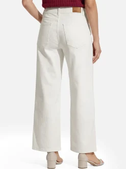 zero Damen Jeans - Witney in ecru - Länge: verkürzt