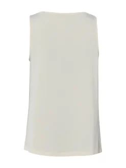 zero Damen Jersey-Top in sand - Ausschnitt: Wasserfall