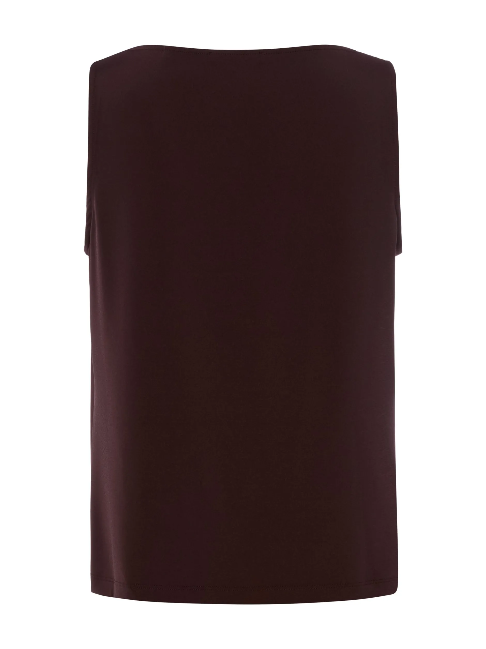 zero Damen Jersey-Top in schoko - Ausschnitt: Wasserfall