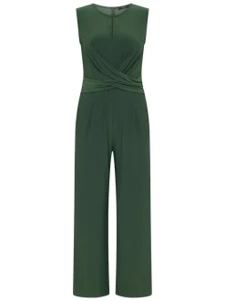 zero Damen Jumpsuit in grau grün