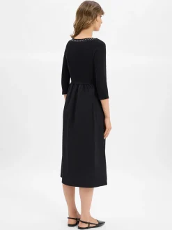 zero Damen Kleid in schwarz - Ausschnitt: Rundhals