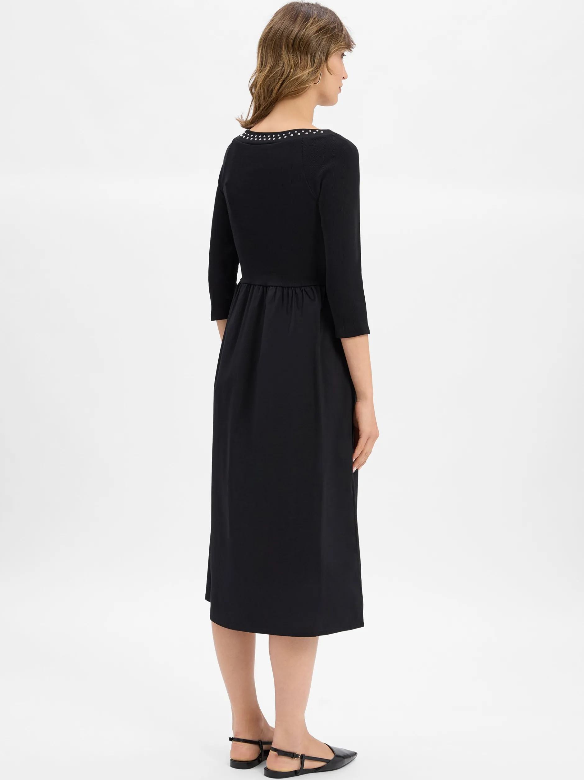 zero Damen Kleid in schwarz - Ausschnitt: Rundhals
