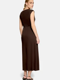 zero Damen Maxikleid in braun