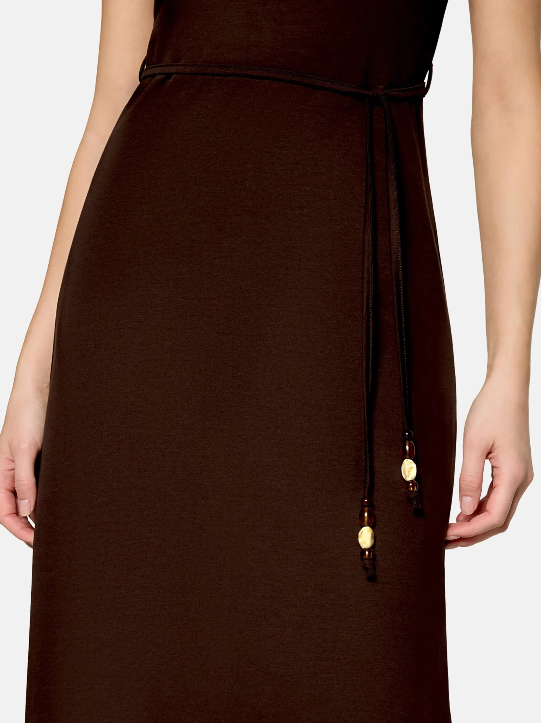 zero Damen Maxikleid in braun