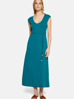 zero Damen Maxikleid in türkis