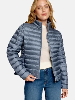 zero Damen Steppjacke in medium stone