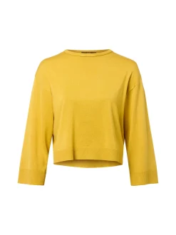 zero Damen Strickpullover in mais - Ausschnitt: Rundhals