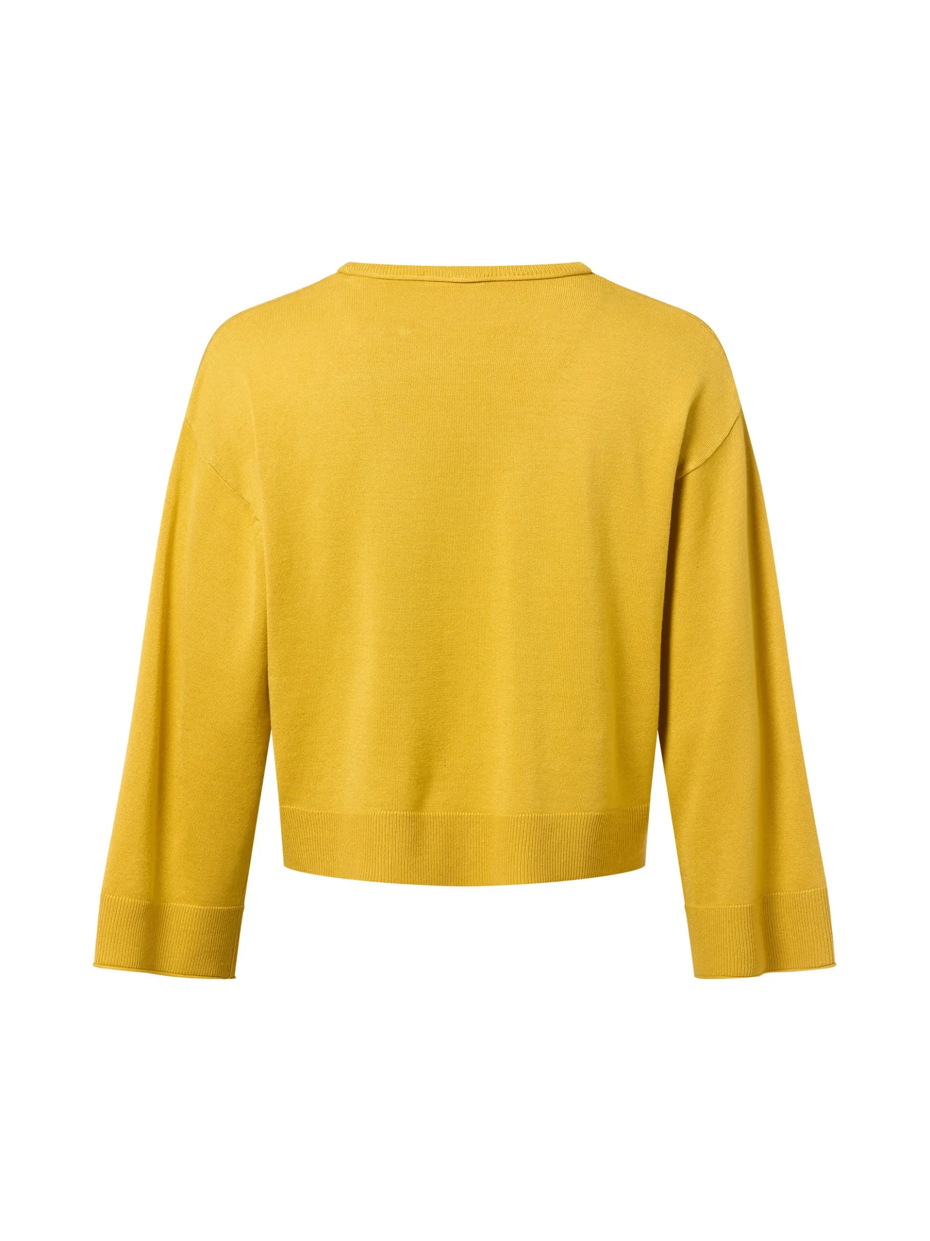 zero Damen Strickpullover in mais - Ausschnitt: Rundhals