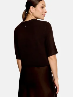 zero Damen Strickpullover in braun