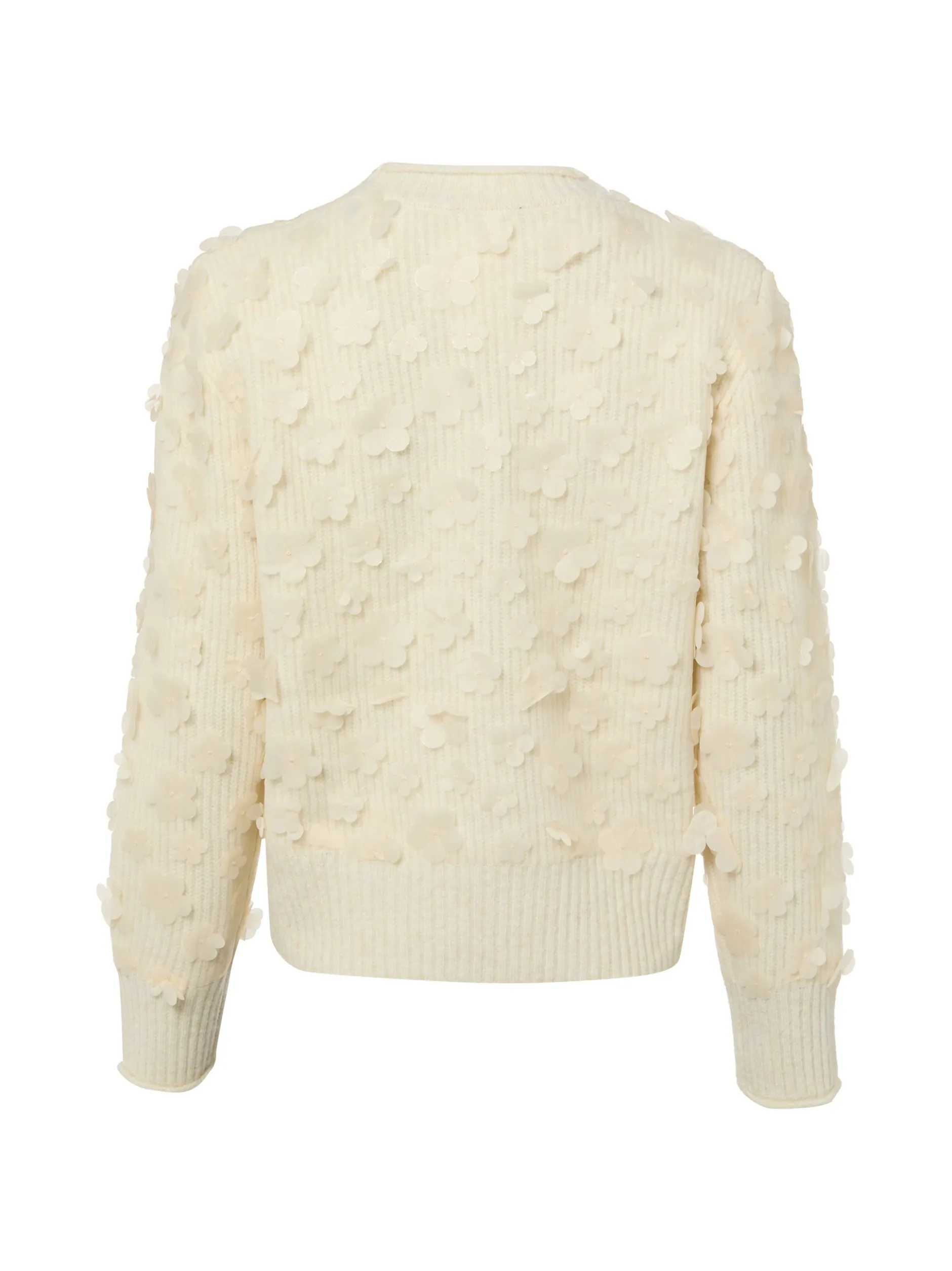 zero Damen Strickpullover mit Wollanteil in ecru