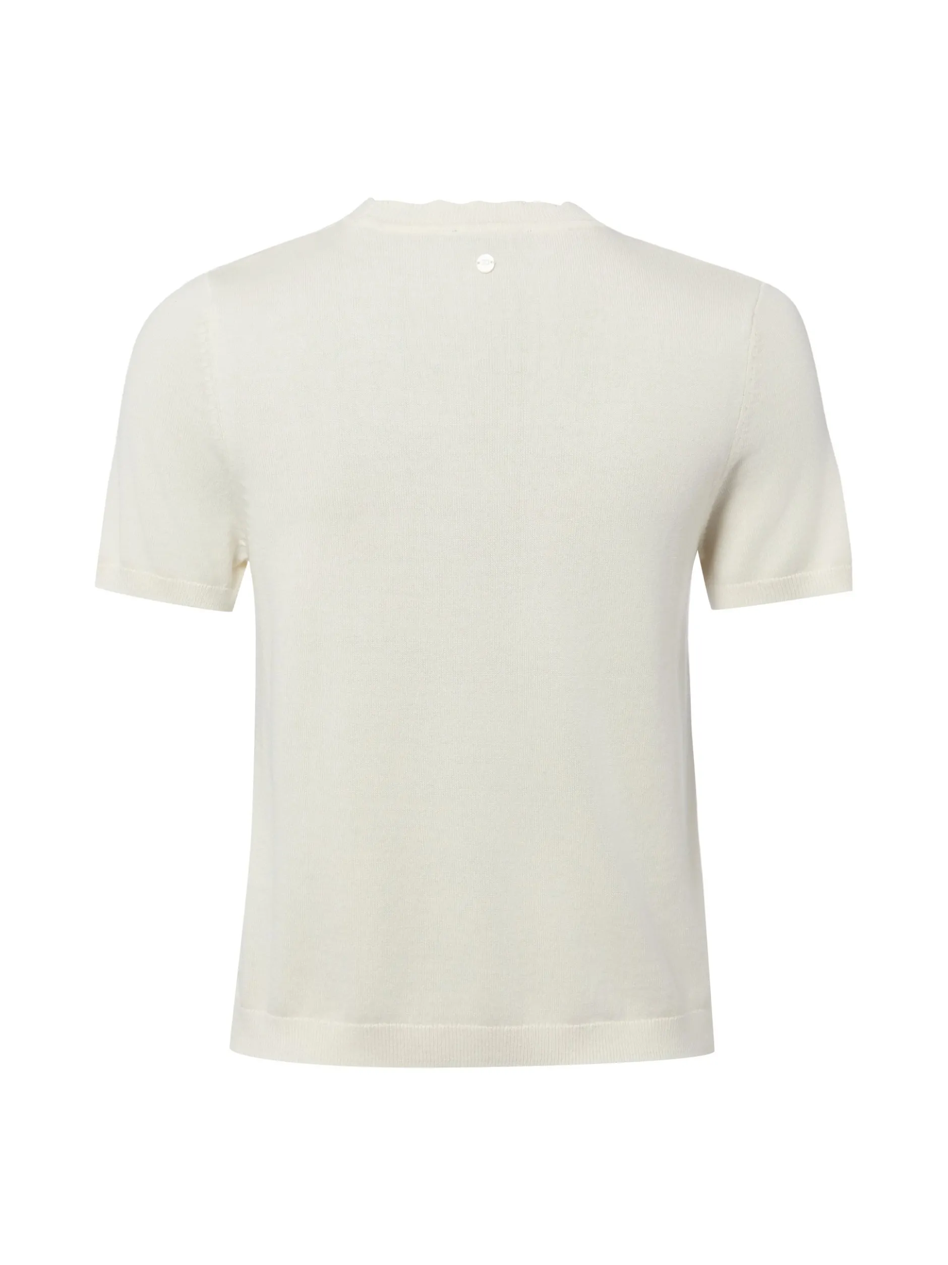 zero Damen Strickshirt in ecru - Ausschnitt: Rundhals