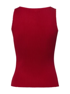 zero Damen Tank Top in rot - Ausschnitt: Rundhals