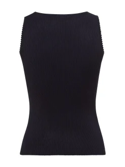 zero Damen Tank Top in schwarz - Ausschnitt: Rundhals