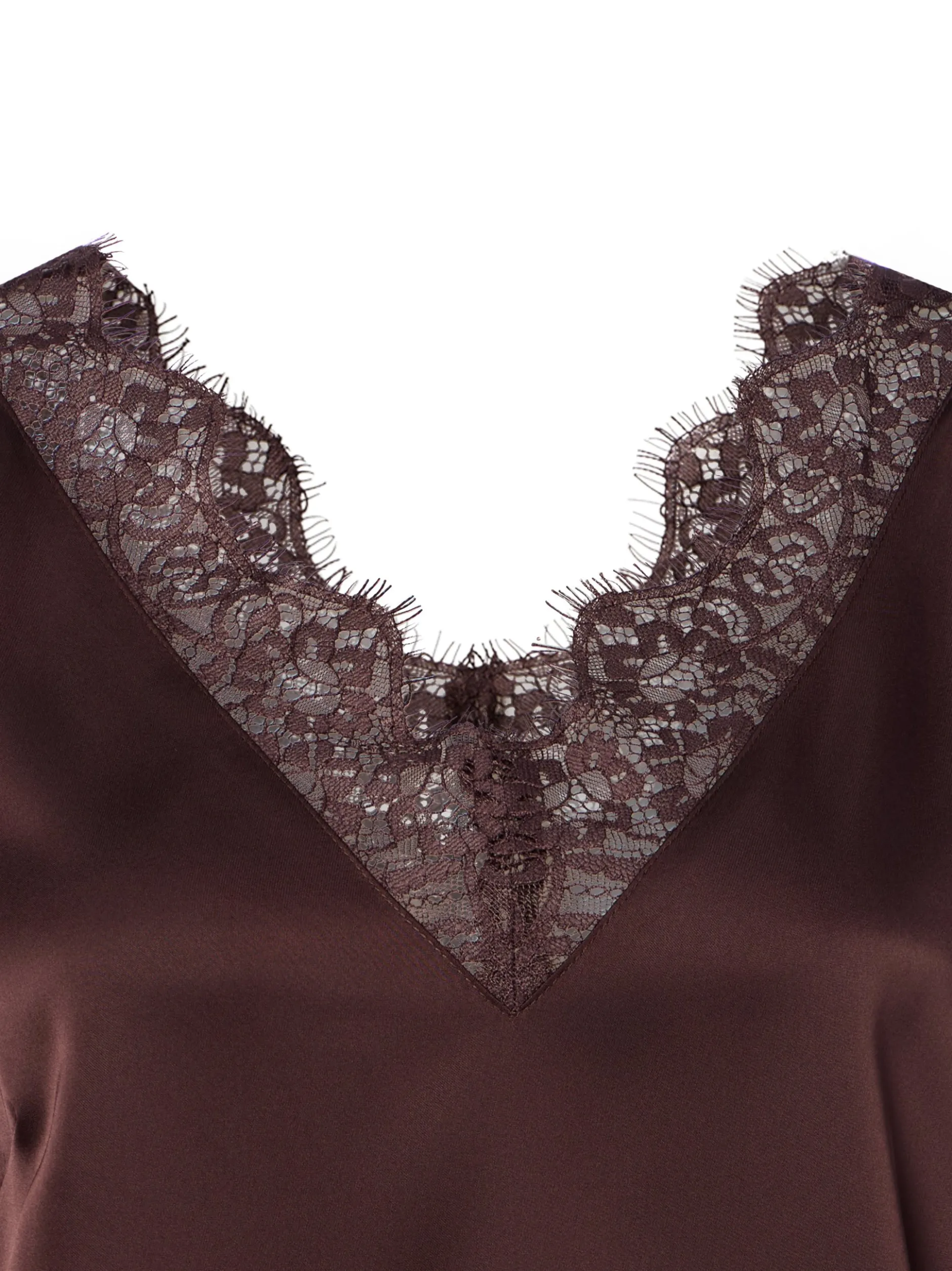 zero Damen Top in aubergine - Ärmel: ohne Arm