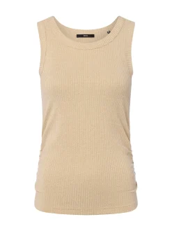 zero Damen Top in beige - Ausschnitt: Rundhals