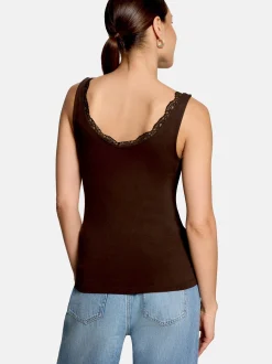 zero Damen Trägertop in braun