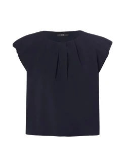 zero Damen T-Shirt in marine - Ausschnitt: Rundhals