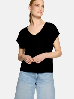 zero Damen T-Shirt in schwarz