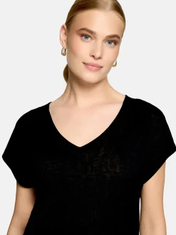 zero Damen T-Shirt in schwarz