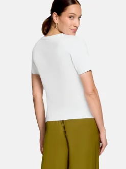 zero Damen T-Shirt in weiß