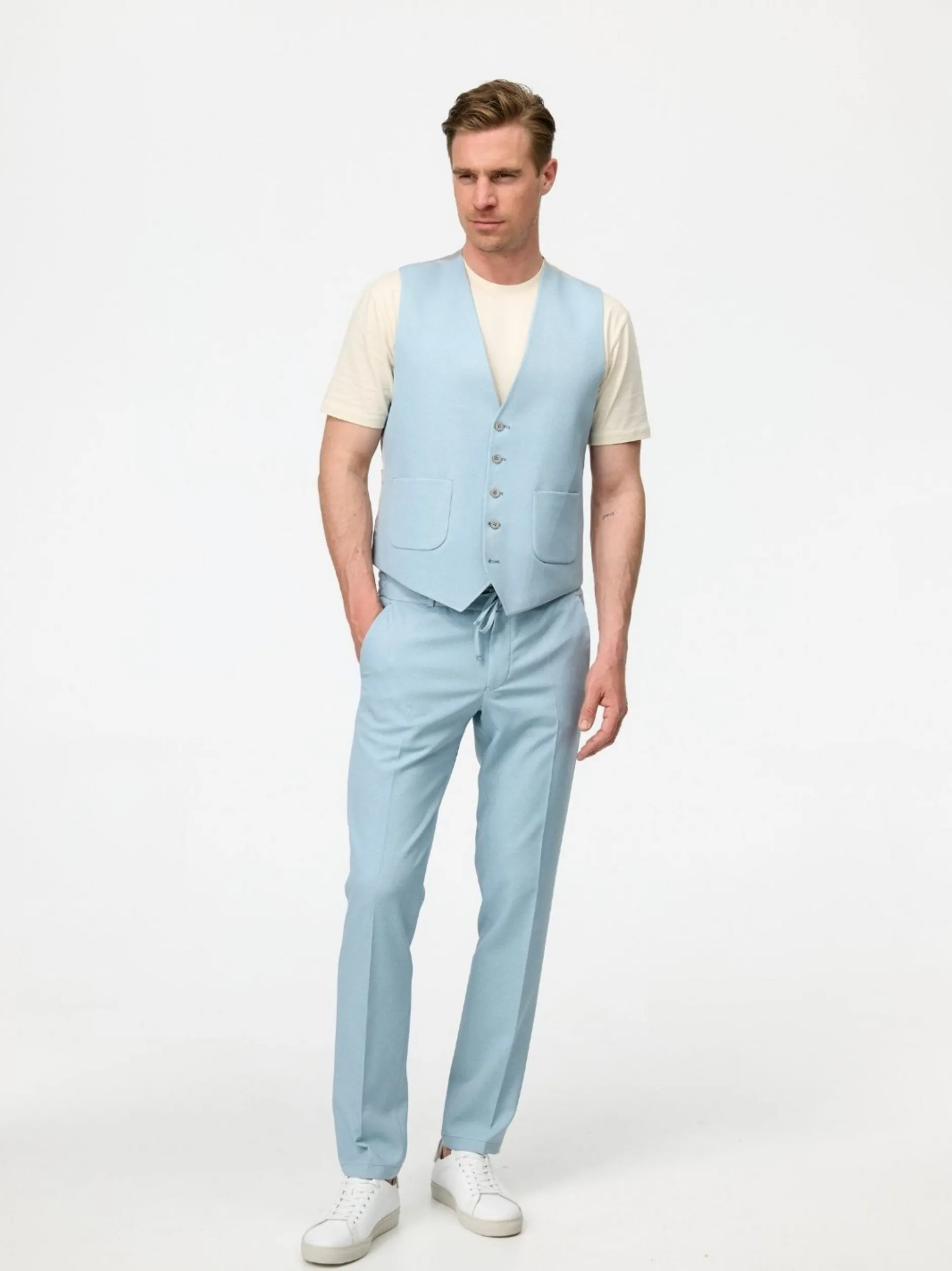 Zuitable Herren Baukasten-Weste - DiWesley in blau