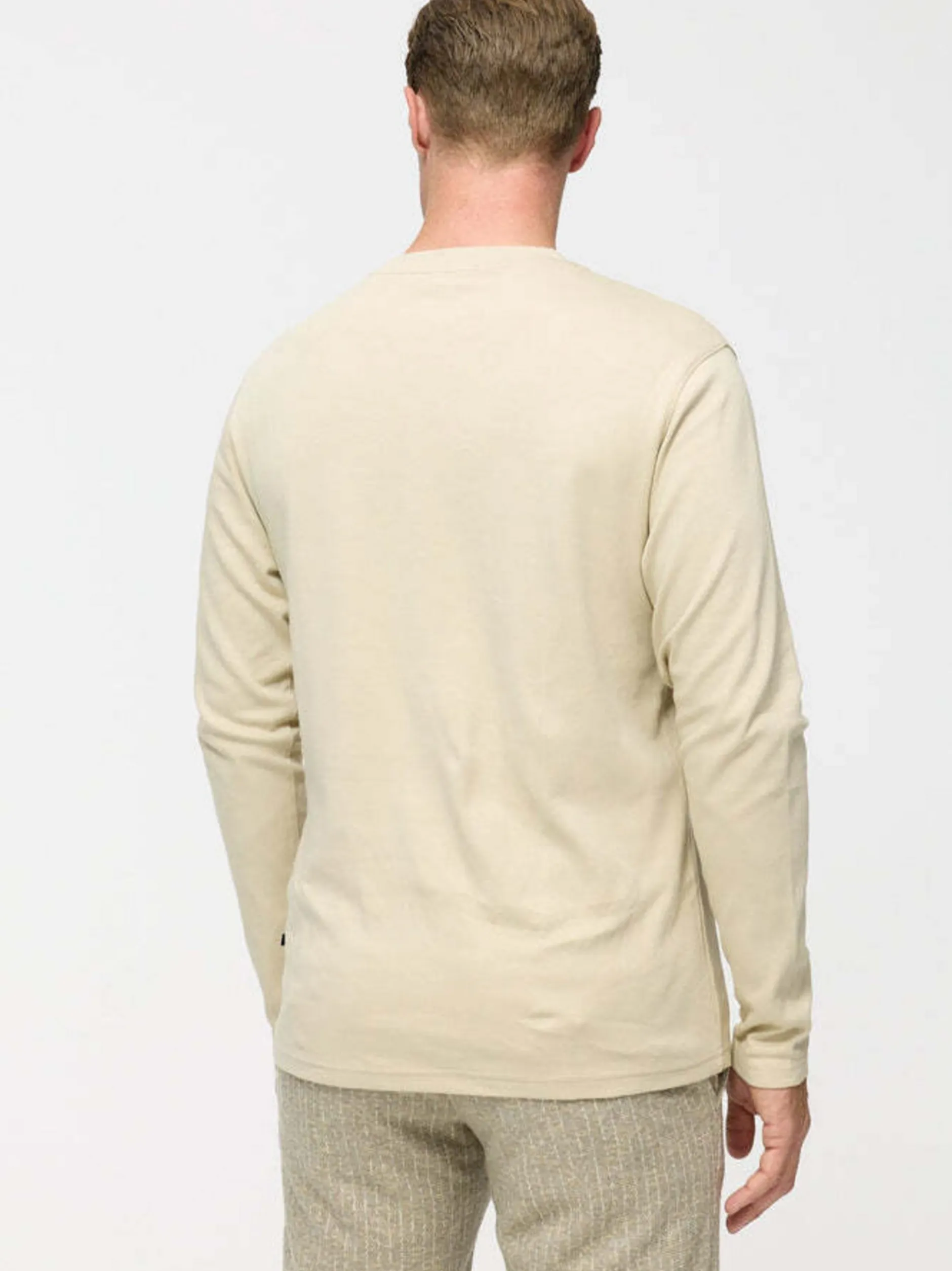 Zuitable Herren Langarmshirt -DiOwen in beige