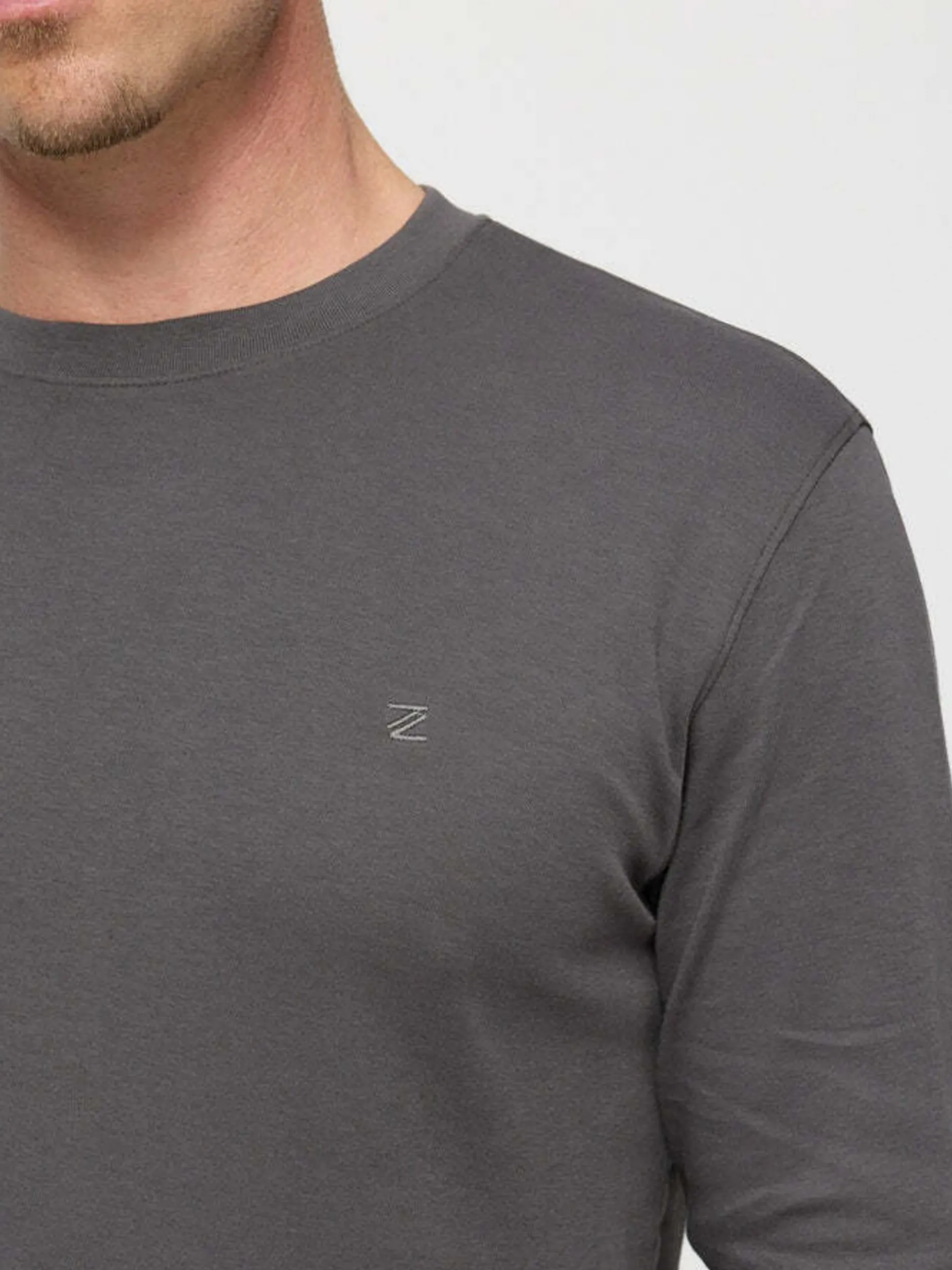 Zuitable Herren Langarmshirt -DiOwen in grau