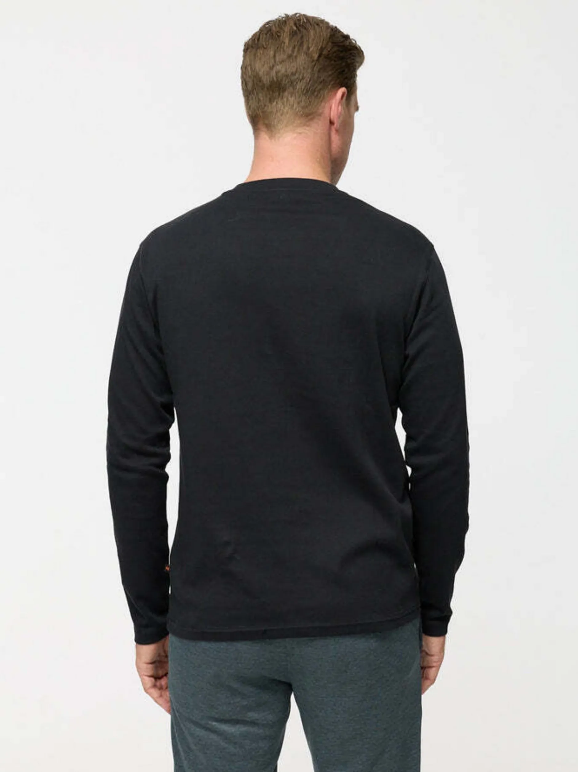 Zuitable Herren Langarmshirt -DiOwen in schwarz