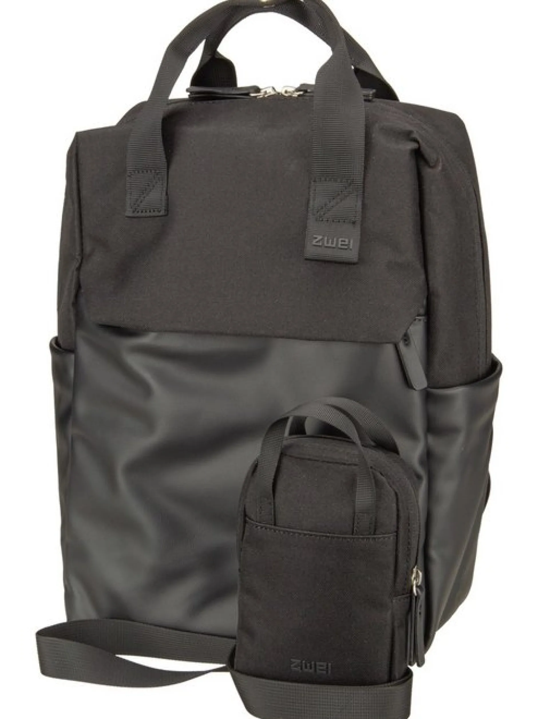 zwei Unisex Rucksack - Lou LUR140 in schwarz